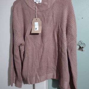 Listicle size large long sleeve pull over sweater New with tags